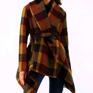 Plaid Rabato Coat